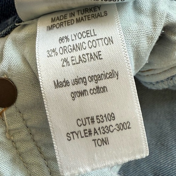 AGOLDE Toni High Rise Slim Straight Cropped Jean Obscure Denim Casual Women’s 26 - Picture 10 of 10
